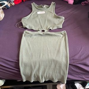Two piece dress great shade of green perfect for summer
